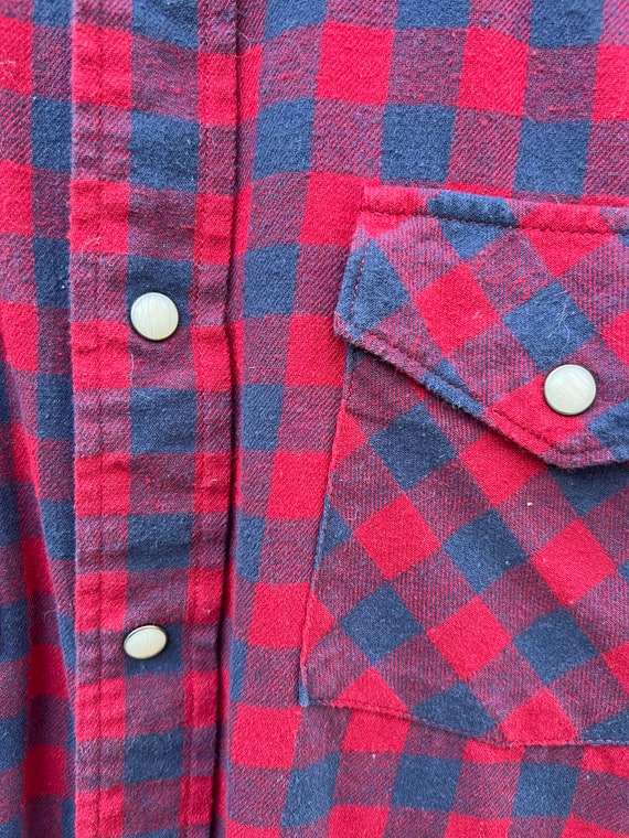 Vintage Western Flannel Shirt // Roebuck & Co // … - image 2