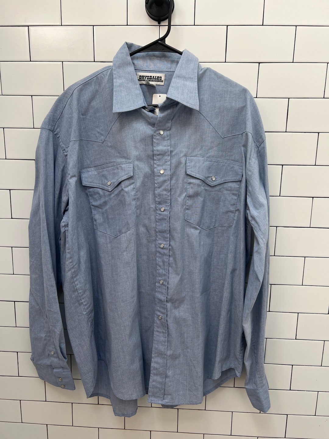 Vintage Drysdales Western Pearlbutton Shirt Men's XL Classic