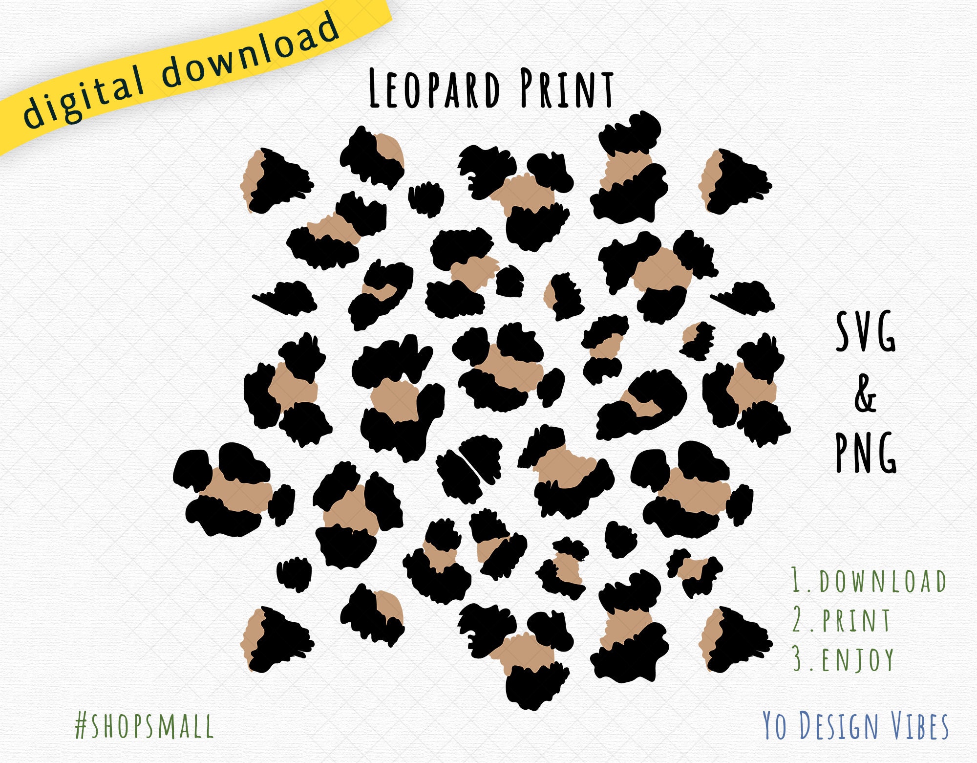 Download Leopard Print Svg For Sublimation Designs Cheetah Svg And Png Etsy