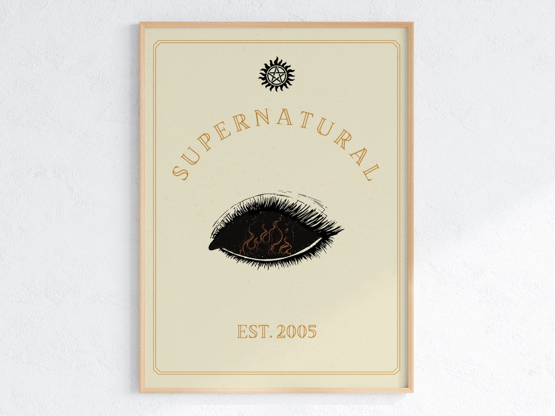Supernatural TV Show Poster Download Etsy