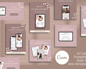 Mauve Lead Magnet Canva Kit – Minimalist Social Media Templates