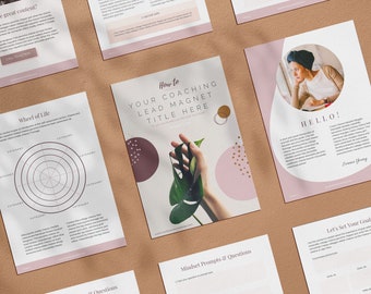 Serene Coach Workbook Template – Minimalist Canva Design (Digital Download)