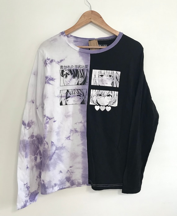 tie dye anime shirt
