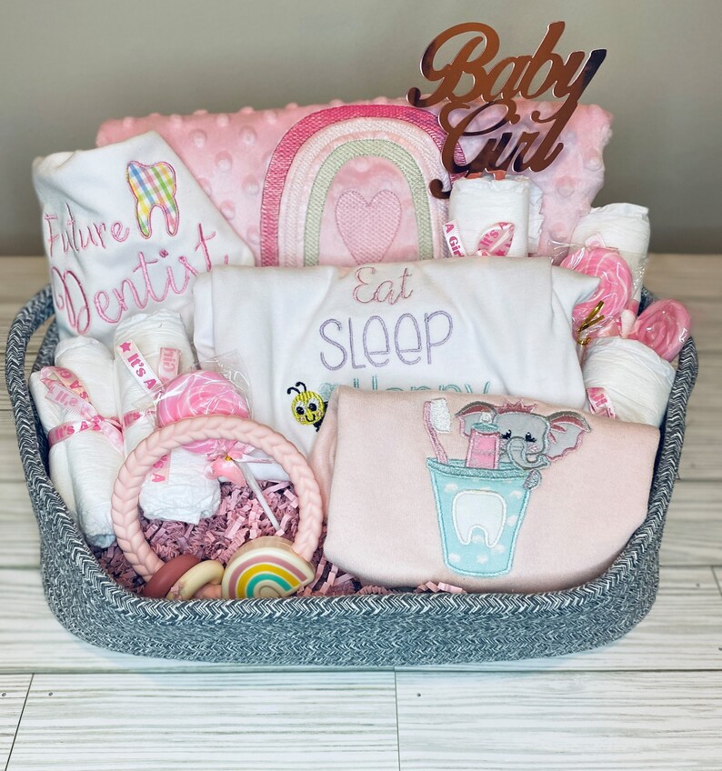 Baby Gift Basket, New Baby Gift Basket, Baby Shower Gift, Themed Baby Gift Basket, Newborn shops Gift, Embroidered, Appliqued