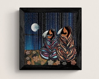 Sisters by Betty Albert, Native Art, Indigenous Art