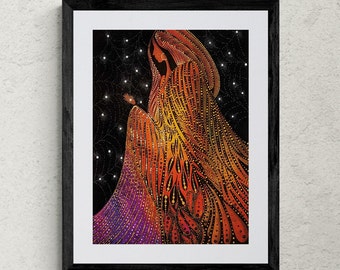 Catching Dreams by Betty Albert, Native Art, Indigenous Art