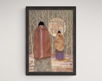 Woodlands Moon by Jeanne Rorex-Bridges, spiritual art