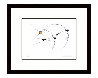 Swallows by Benjamin Chee Chee Art Print