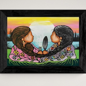Sharing Knowledge by Jackie Traverse, Indigenous Artist