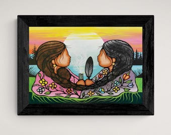 Sharing Knowledge by Jackie Traverse, Indigenous Artist