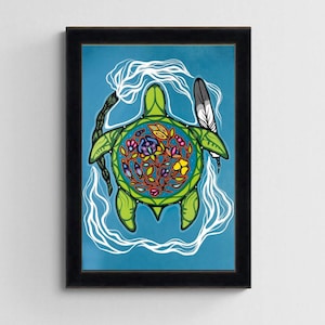 Prayers For Turtle Island by Jackie Traverse, Native Art, Indigenous Art