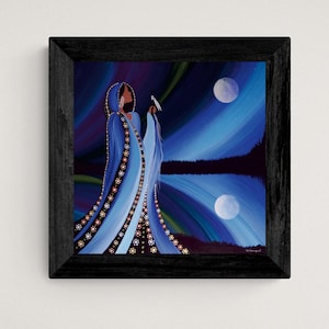 Northern Lights II by Betty Albert, Art Print, First Nation, Indigenous Art