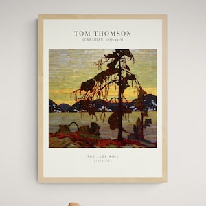 The Jack Pine by Canadian artist Tom Thomson, Vintage, Museum,