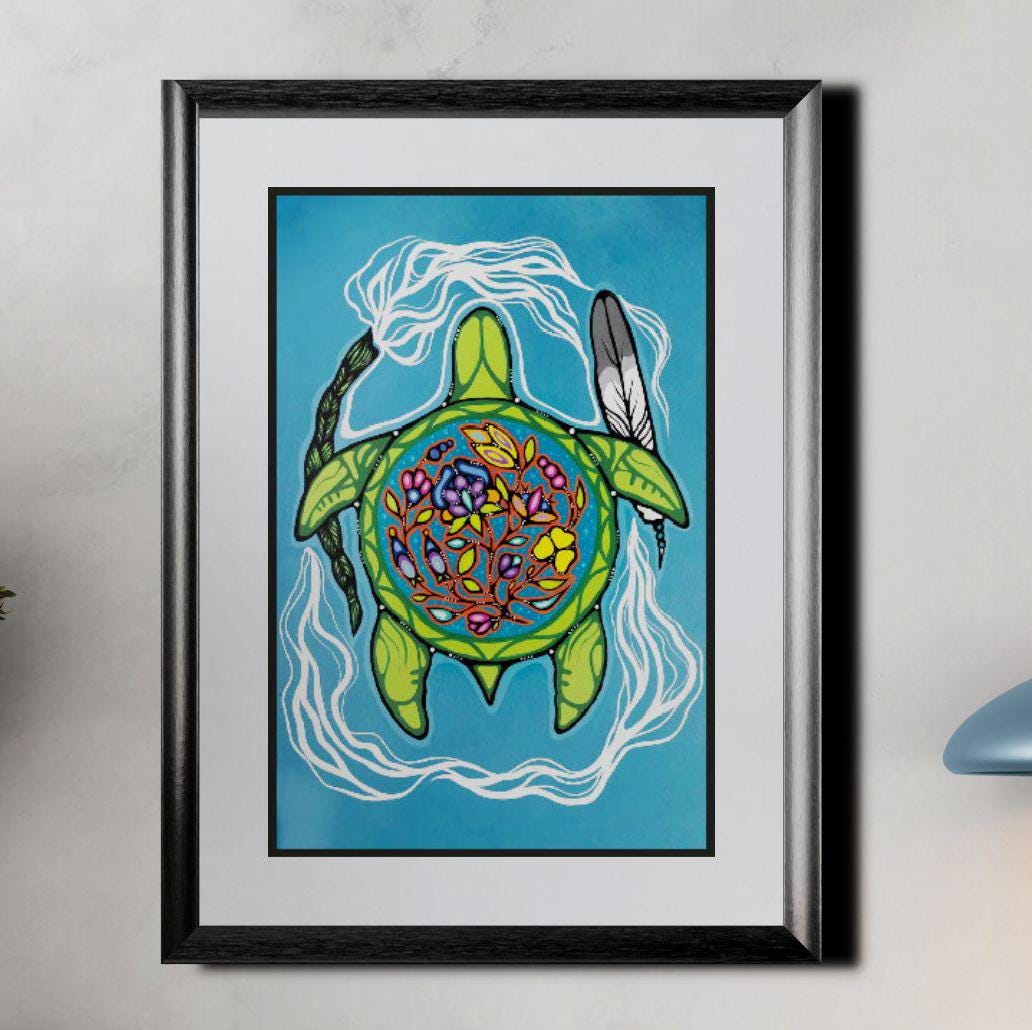 Prayers for Turtle Island by Jackie Traverse, Native Art