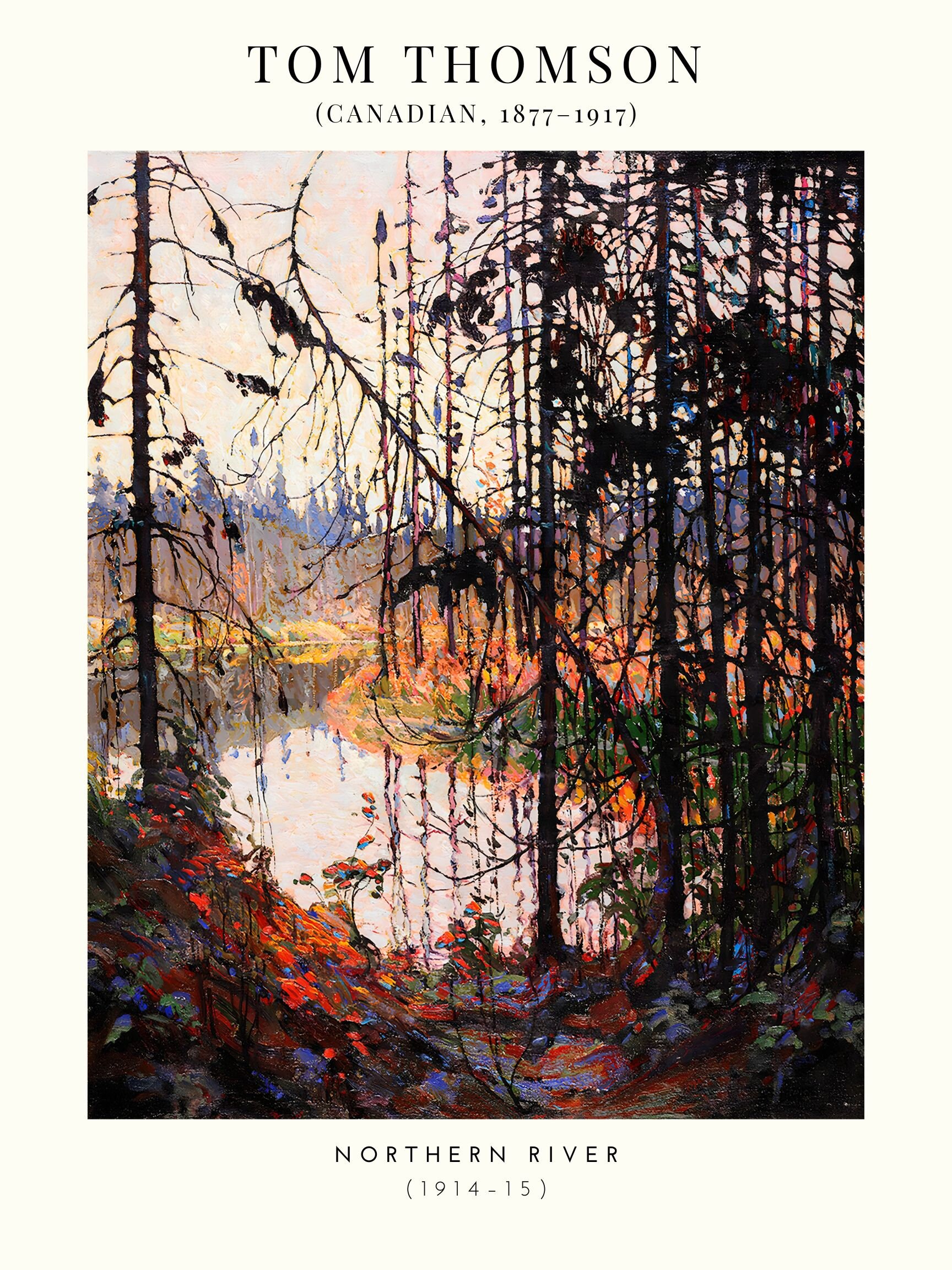 Northern River by Canadian Artist Tom Thomson, Vintage, Museum, - Etsy