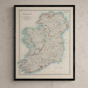 Johnstons-kaart van Ierland