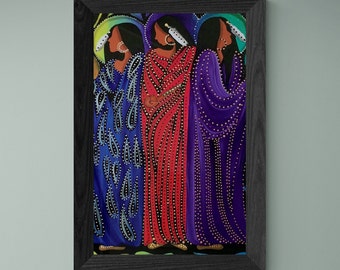 Wind Whisperer by Betty Albert 16x22 Native American Indian Woman