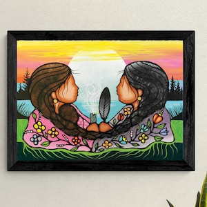 Sharing Knowledge by Jackie Traverse, Indigenous Artist