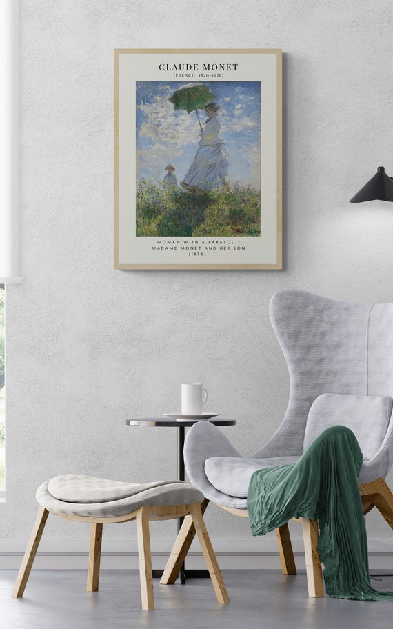 Woman With a Parasol – Madame Monet and Her Son (1875) by