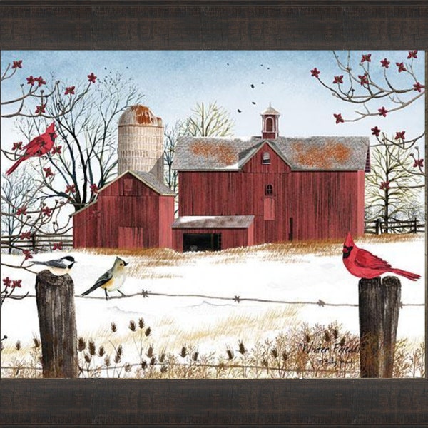 Winter Friends by Billy Jacobs, Art Print, Home Decor, Farms