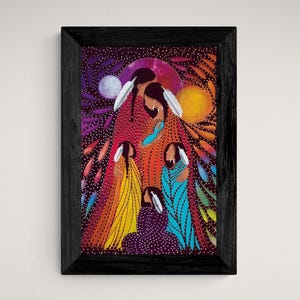 Family by Betty Albert, Native Artist, Indigenous Artist