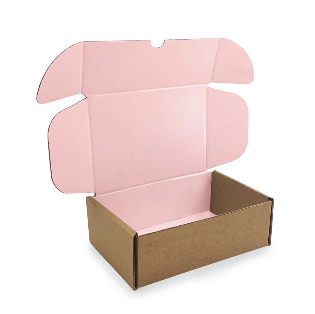 Baby Pink Postal Boxes 7 X 5 X 2.5 178 X 127 X 64 Pack of 25 Etsy UK