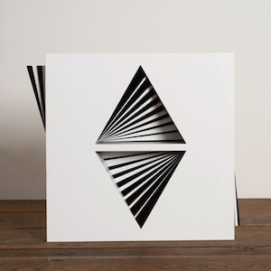 Limited Edition Sculpture in Plexiglass by Gio Schiano  Geometric - Minimalism - Illusion Contemporary - Constructivism - Concrete