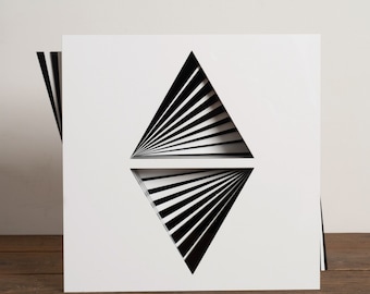 Limited Edition Sculpture in Plexiglass by Gio Schiano  Geometric - Minimalism - Illusion Contemporary - Constructivism - Concrete