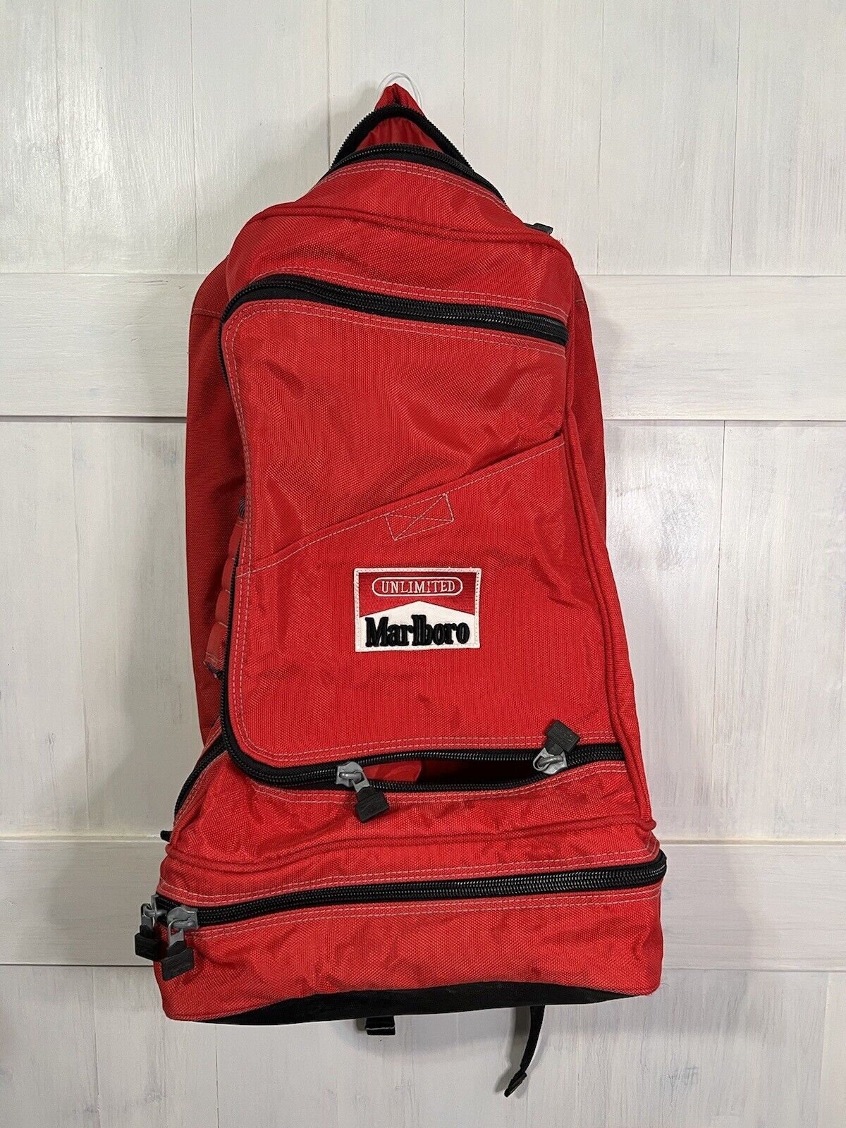 Bold Red Lines Duffle Bag for Sale by EdWaelchi