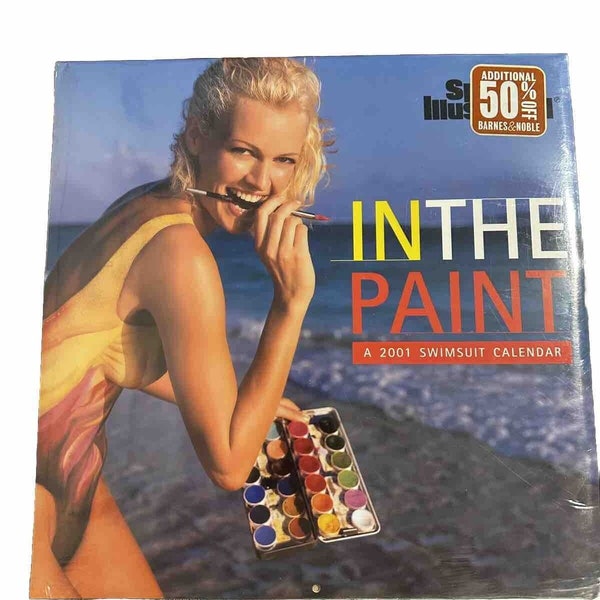 2001 Sports Illustrated Swimsuit Wall Calendar In The Paint SEALED NEW Heidi Klu