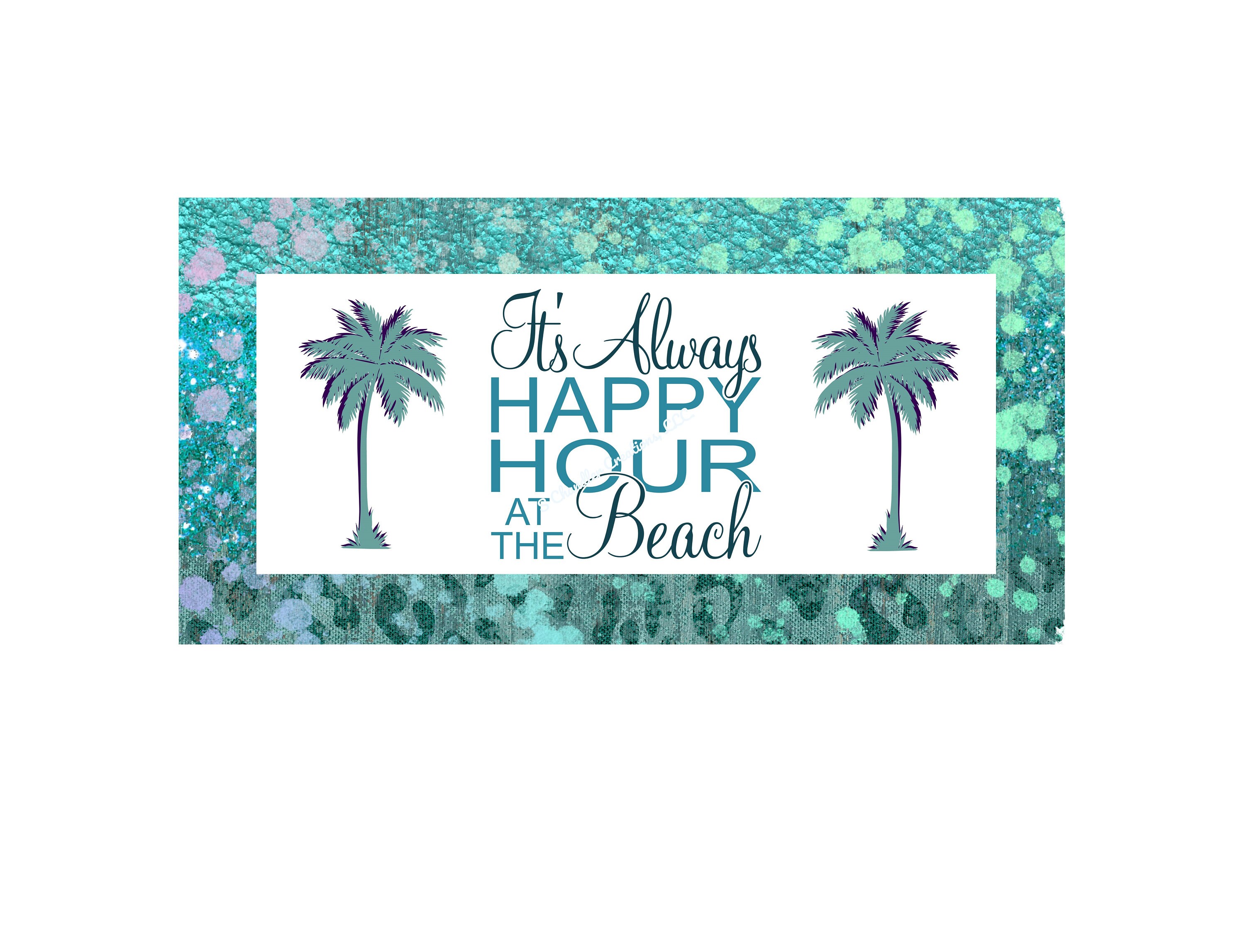 Its Always Happy Hour at the Beach Wreath Sign, Beach Wreath Sign