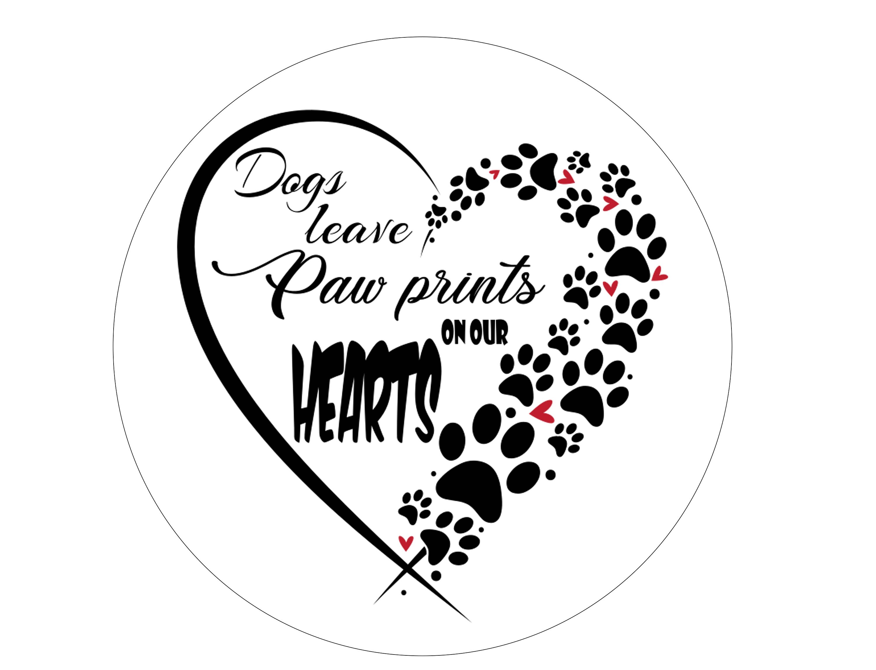 Dogs Leave Paw Prints Art Heart Dogs Leave Paw Prints Art Heart