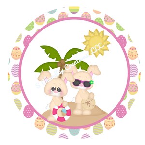 Easter Wreath Sign, Beach Themed Easter Wreath Sign, Wreath Sign, Wreath Signs, Signs for Wreaths, Metal Wreath Sign,Sublimation Wreath Sign