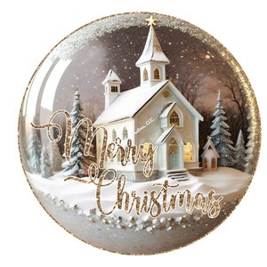 White and Gold Church Wreath Sign,Merry Christmas Church Wreath Sign,Christmas Wreath Sign,Round Wreath Sign,Signs for Wreaths,Metal Sign