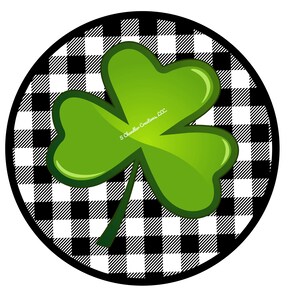 Shamrock Wreath Sign,St. Patricks Day Wreath Sign,Metal Wreath Sign,Round Wreath Sign,Signs for Wreaths