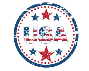 USA Wreath Sign,Wreath Sign,,4th of July Wreath Sign,Patriotic Wreath Sign,Metal Wreath Sign,Round Wreath Sign,Signs for Wreaths