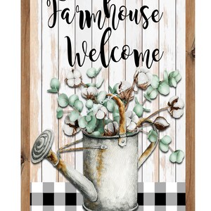 Farmhouse Welcome Wreath Sign,cotton Wreath Sign,wreath Sign,metal ...