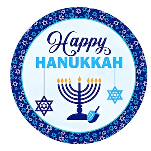 Happy Hanukkah Wreath Sign,Hanukkah Wreath Sign,Metal Wreath Sign,Round Wreath Sign,Signs for Wreaths,Christmas Wreath Sign,Wreath Signs