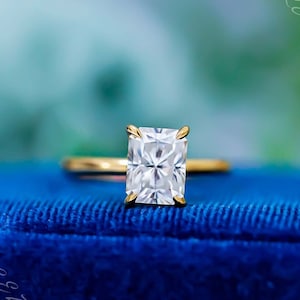 Rectangular shaped diamond ring sales
