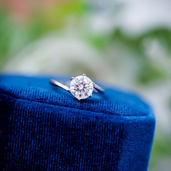 Bague Moissanite Bague en argent sterling Bijoux Moissanite