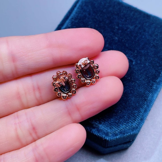 London blue topaz earrings rose gold online