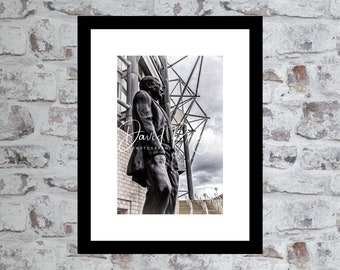 Sir Bobby Robson Statue, St. James' Park, Newcastle upon Tyne – Photographic Print