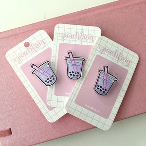 Bubble Tea Acrylic Pin