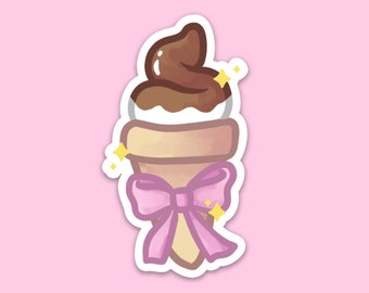 Pegatina de vinilo de helado