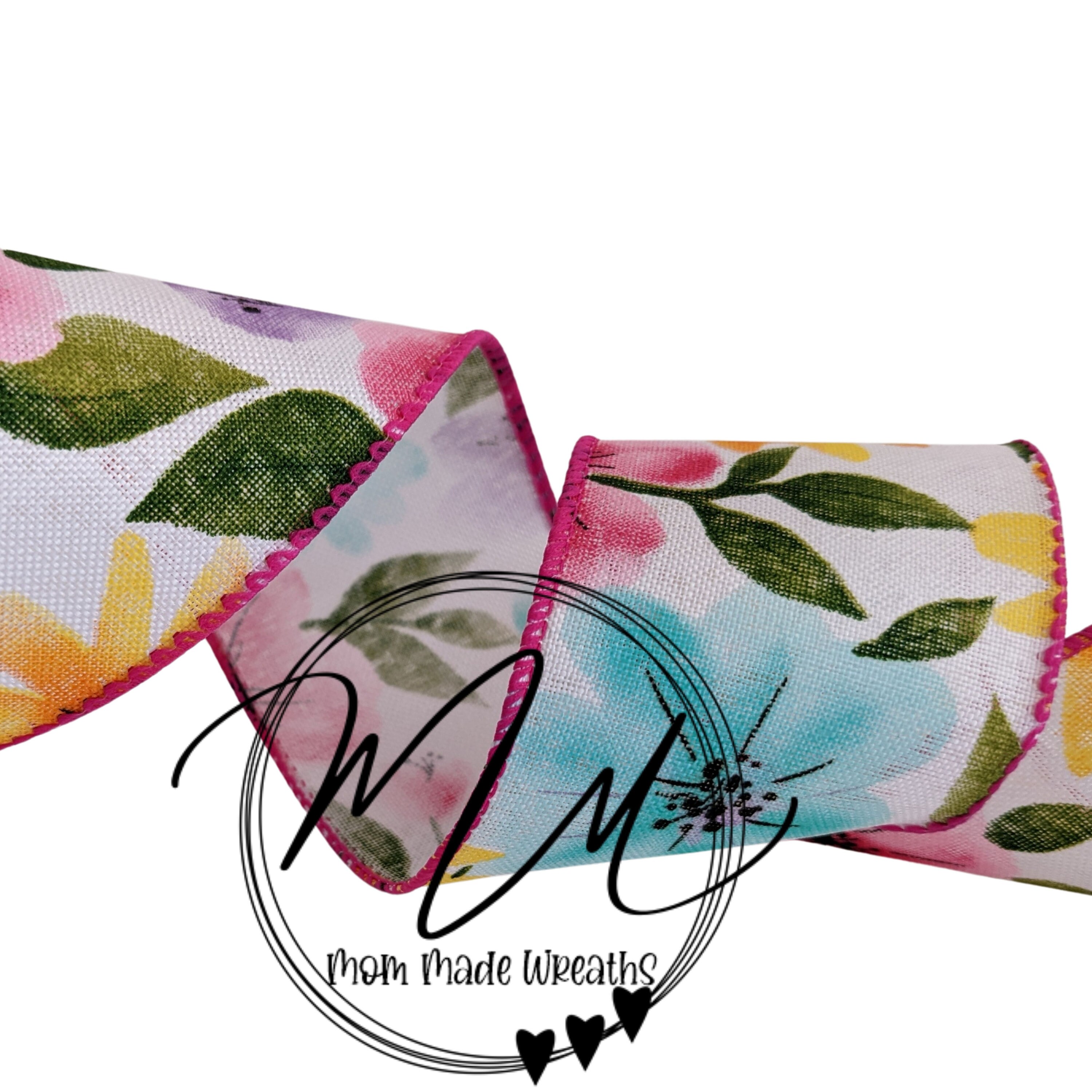 2.5 Wired Ribbon Beautiful Spring Flower Wired Ribbon - Etsy