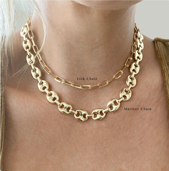 Special 18K Gold Filled 24 Marine Link Chain