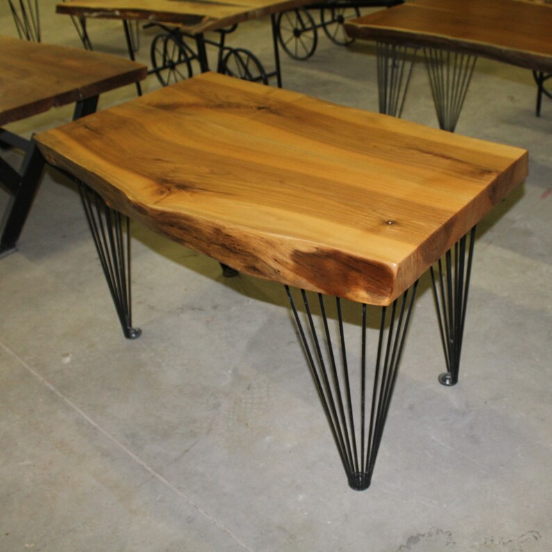Walnut tree cafe tableHandmade wood tablenatural wood image 0