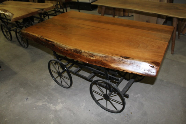 walnut tree cafe tableHandmade wood tablenatural wood image 0