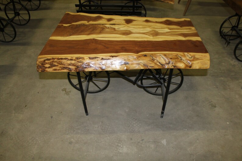 Mulberry tree cafe tableHandmade wood tablenatural wood image 0