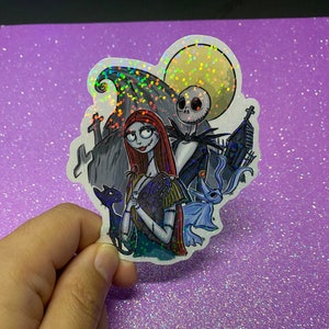 Horror Sticker, Halloween Sticker, Nightmare NBC Sticker, Holographic Sticker